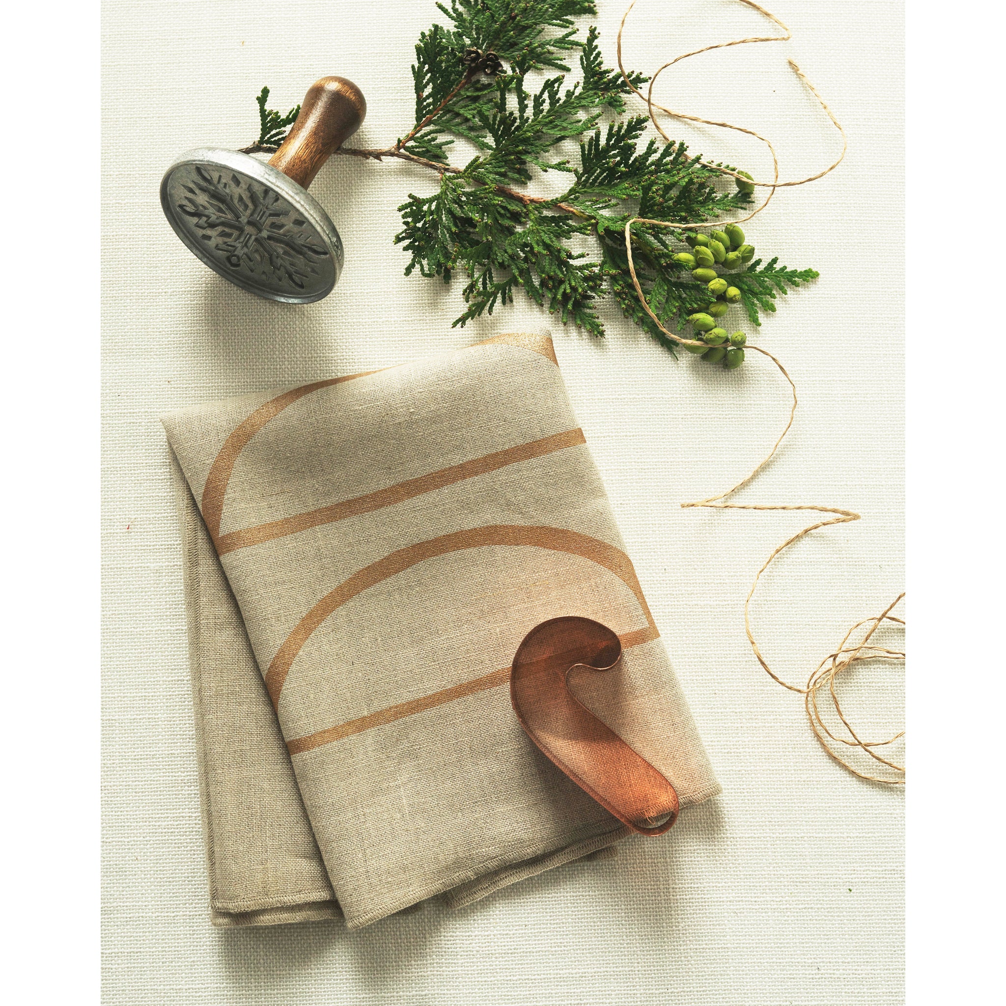 Copper Moons Napkins △ Natural