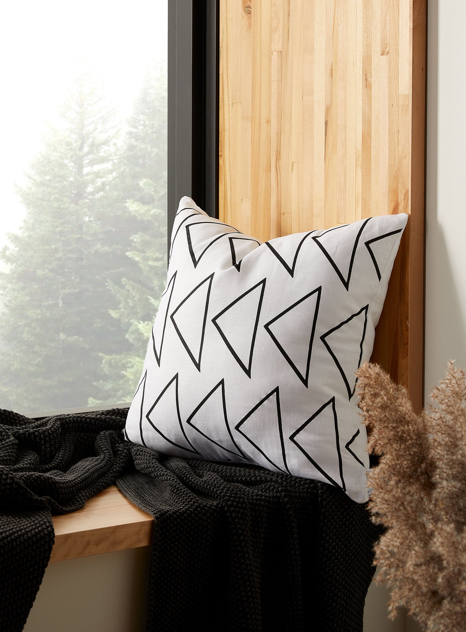 ASIN (rock) Pillow - linen/linen