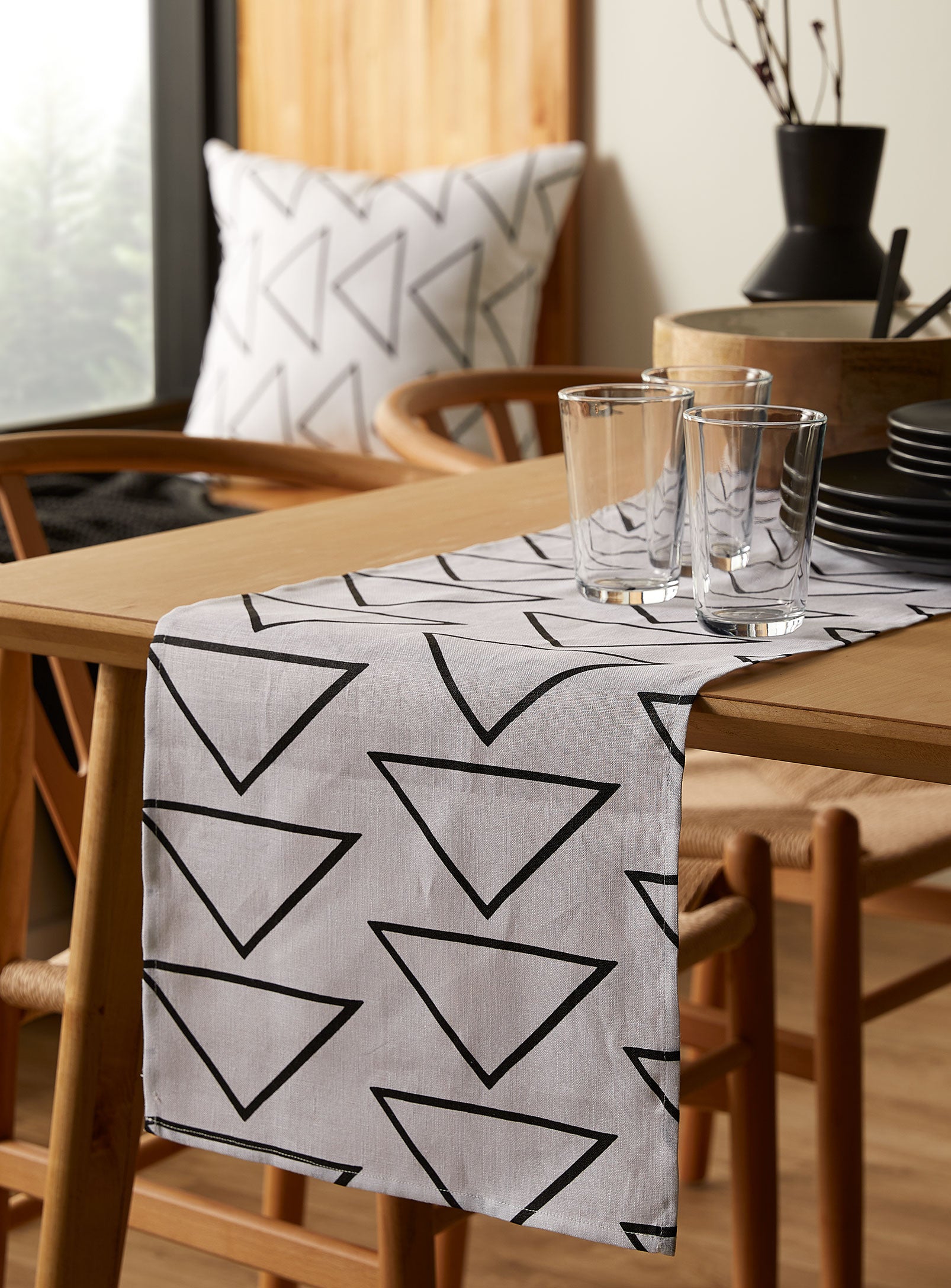 Asin Table Runner - White Linen
