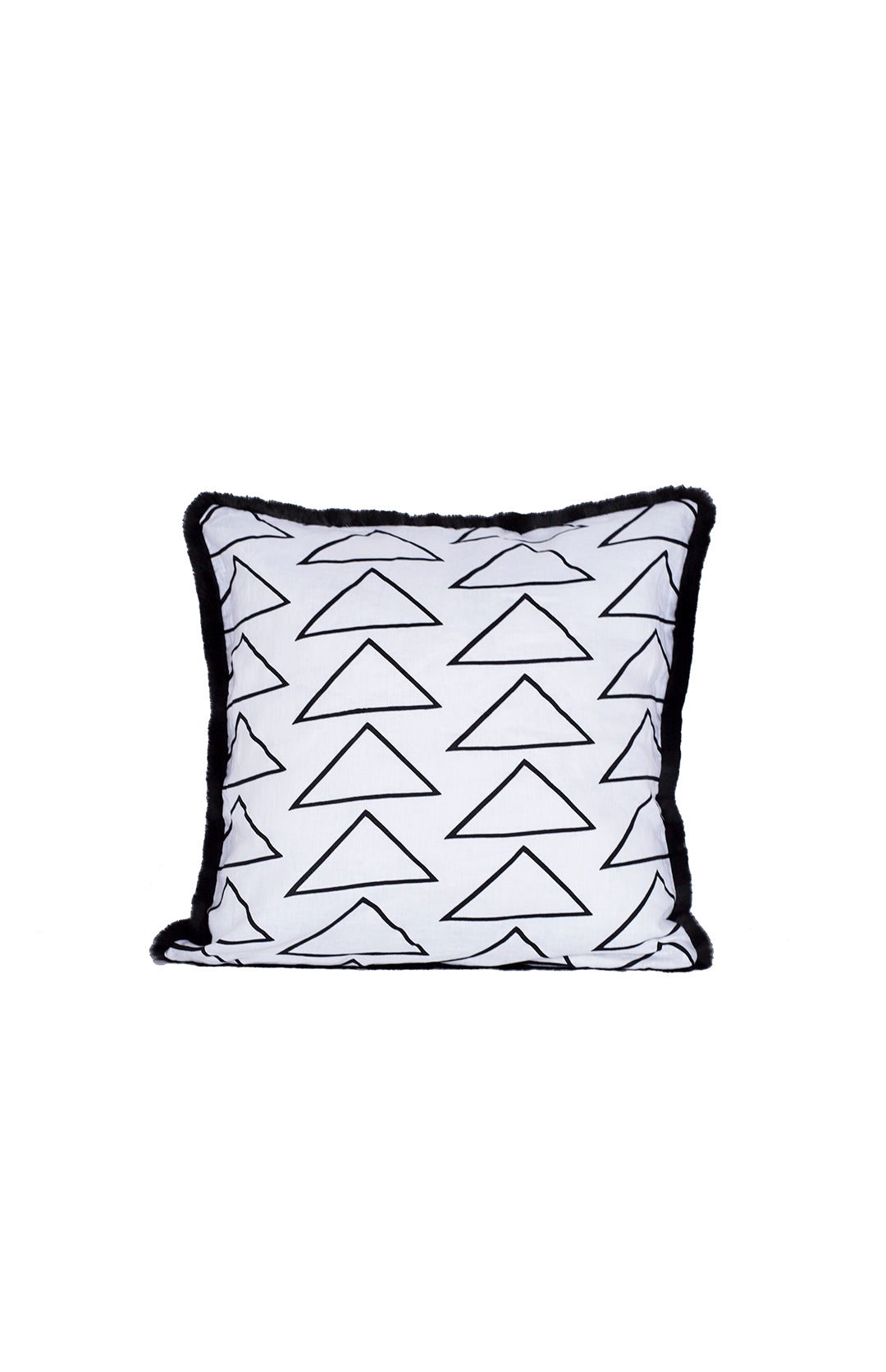 ASIN (rock) Pillow - linen/faux fur