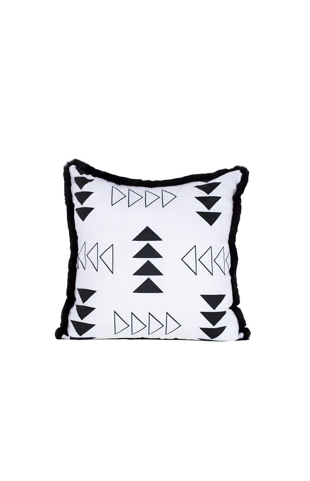 ASINIIKAA (many rocks) Pillow - linen/faux fur