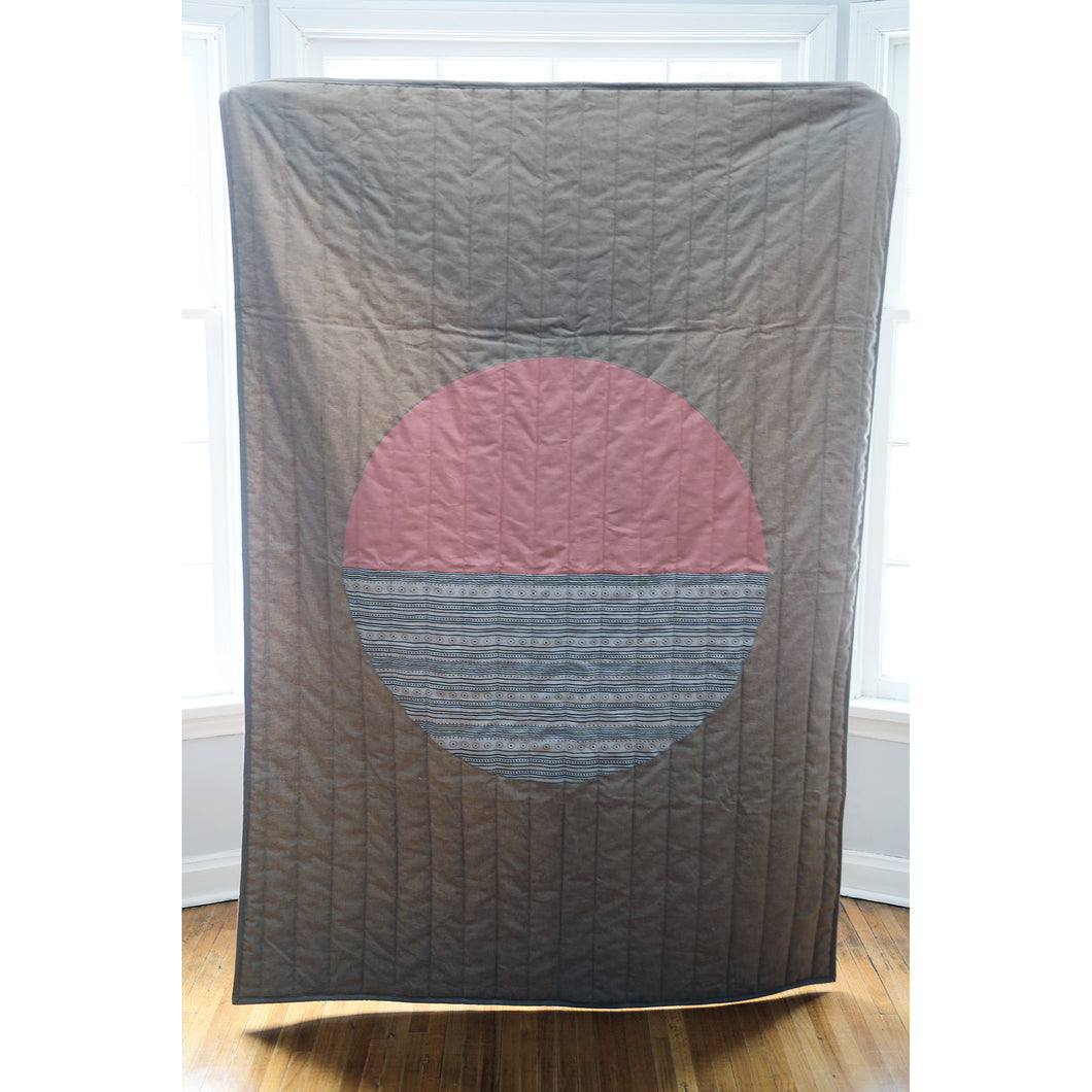 Grandmother Moon Quilt in Bezhig/Pink
