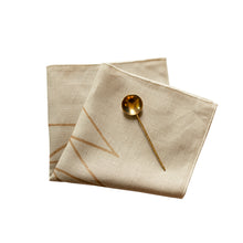 Load image into Gallery viewer, Copper Arrows Napkins △ Natural
