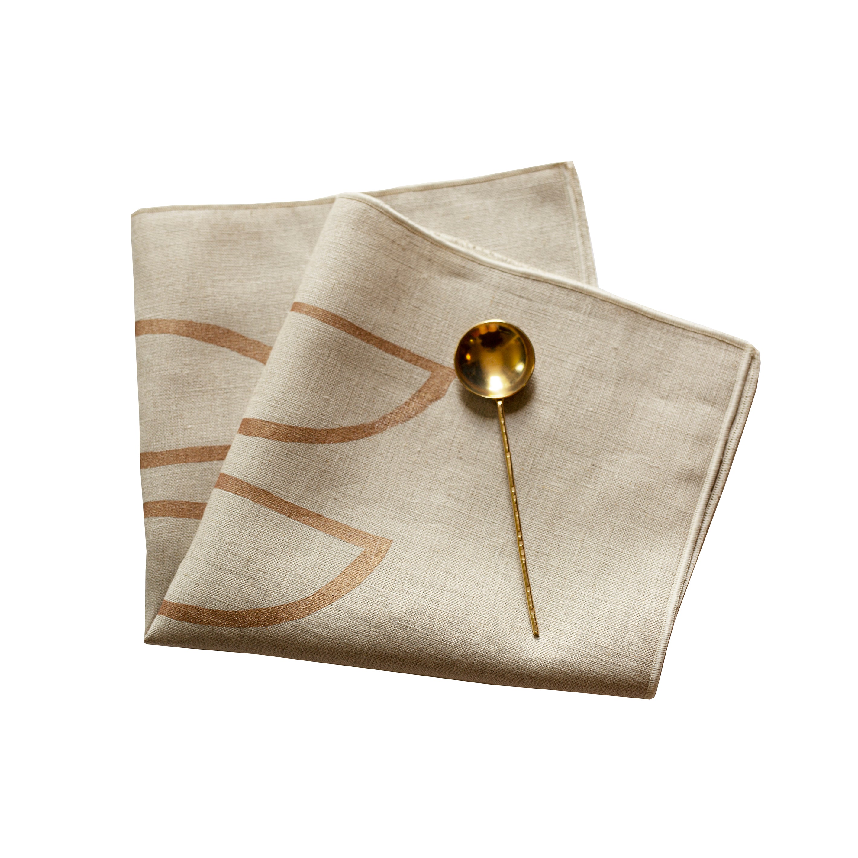 Copper Moons Napkins △ Natural