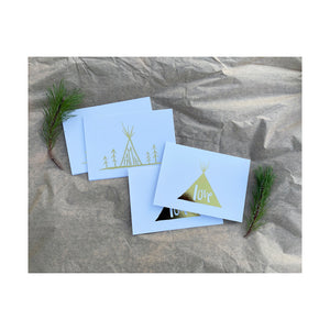 Love Gold Foil Greeting Card Set - White/Gold