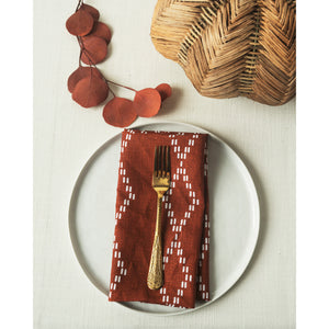 Niizh Table Runner △ Red Earth