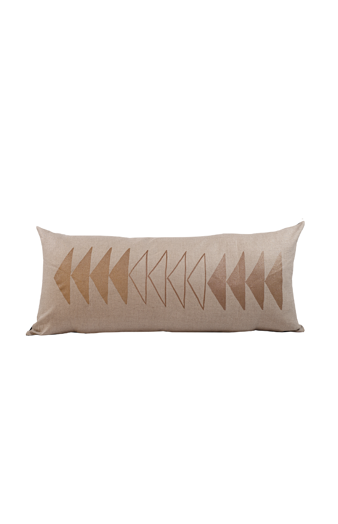 Copper Arrows Long Lumbar Pillow